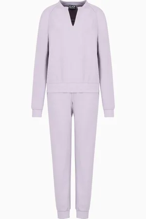 EA7 Stretch cotton-modal blend interlock tracksuit