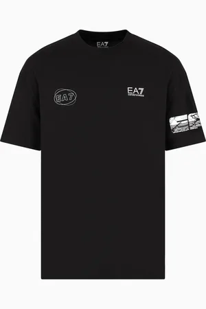 EA7 Graphic Series cotton-jersey crew-neck T-shirt