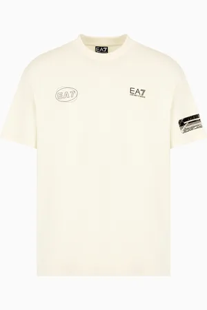 EA7 Graphic Series cotton-jersey crew-neck T-shirt