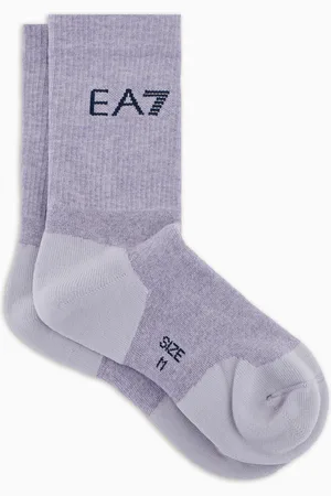 EA7 Tennis Pro cotton-blend ankle socks
