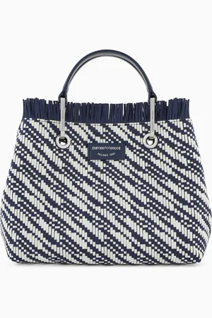 Emporio Armani MyEA small basketweave shopper bag