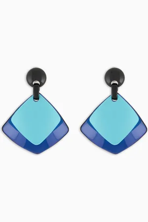 Emporio Armani Butterfly two-tone oversized pendant earrings
