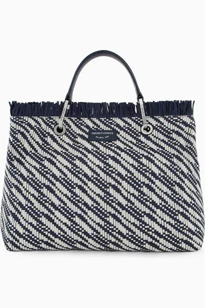 Emporio Armani MyEA medium basketweave shopper bag
