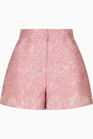Emporio Armani Jacquard shorts with an exotic motif