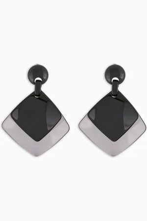 Emporio Armani Butterfly two-tone oversized pendant earrings