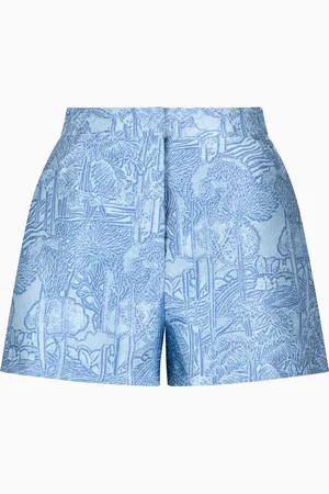 Emporio Armani Jacquard shorts with an exotic motif