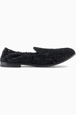 Giorgio Armani Giorgio’s loafers in textured velvet