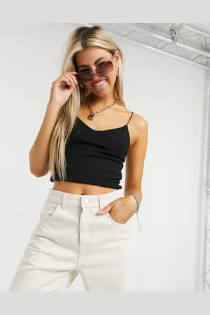 Weekday Mitzi ribbed cami with skinny straps in