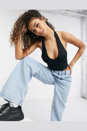 ASOS Halter neck crop top in