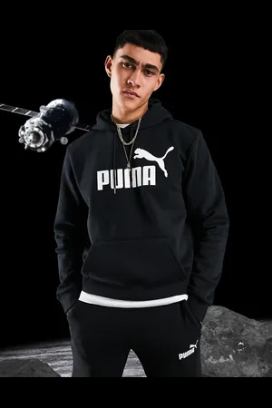 PUMA Essentials large logo hoodie in