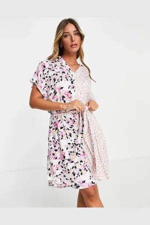 French Connection Yulia printed shirt dress in