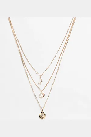 Reclaimed Inspired constellation star multirow necklace