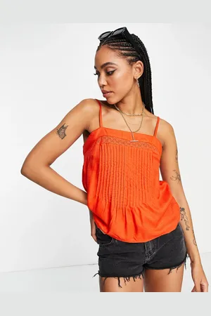 Y.A.S Y.A.S pleated front cami top co-ord in bright