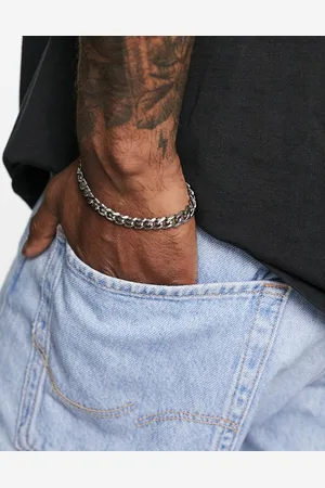 ASOS Waterproof stainless steel chain bracelet in tone