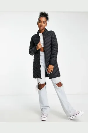 ONLY Tahoe quilted midi coat in