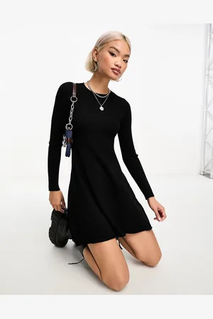 ONLY Mini knitted skater dress in