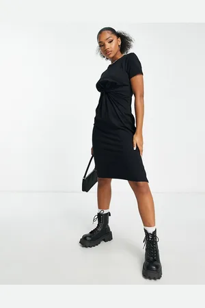 Urban Revivo Twist front midi dress in