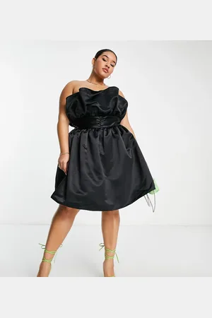Collective The Label Exclusive structured bandeau mini dress in