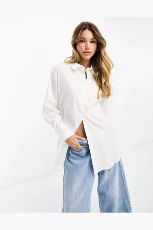 JDY Longline oversized shirt in