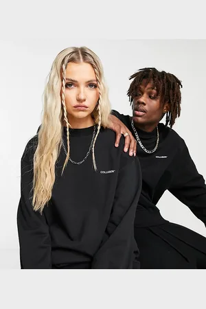COLLUSION Unisex sweatshirt with logo print in