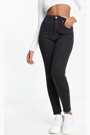 Bershka High waist skinny jean in