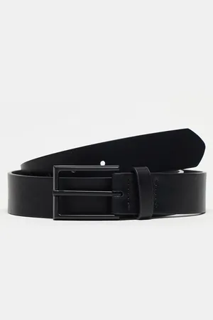 ASOS Smart faux leather belt with matte buckle in