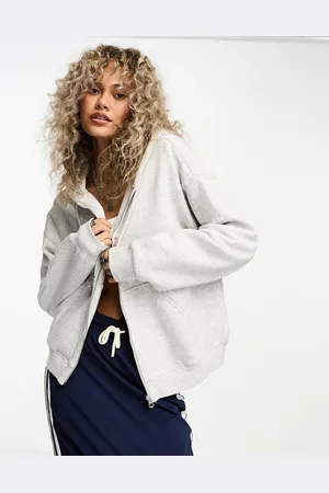 Weekday Essence standard zip hoodie in