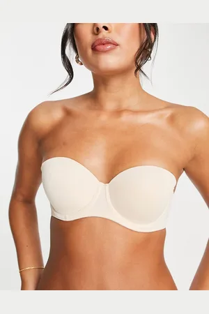 Dorina Michelle strapless bandeau bra in beige