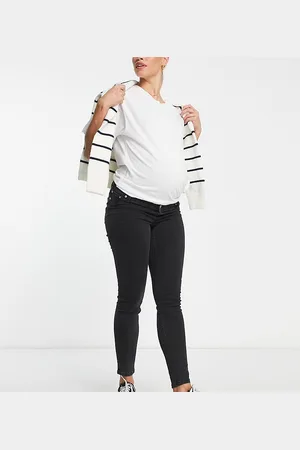 ASOS ASOS DESIGN Maternity ultimate skinny jeans in washed with over the bump