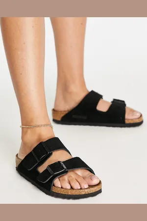Birkenstock Arizona suede flat sandals in