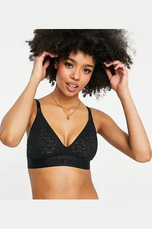 Calvin Klein Intrinsic unlined lace triangle nursing bralette in
