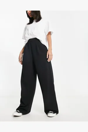 ASOS Wide leg jersey suit trouser in