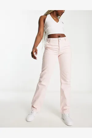 Monki Workwear straight leg jeans in