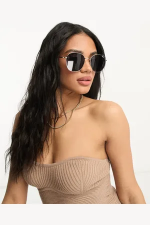 Quay Australia Quay Jezabell round sunglasses in /smoke