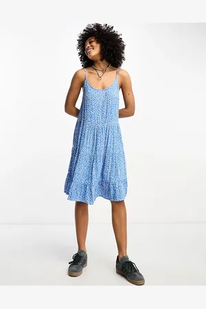 ONLY Tiered mini dress in floral
