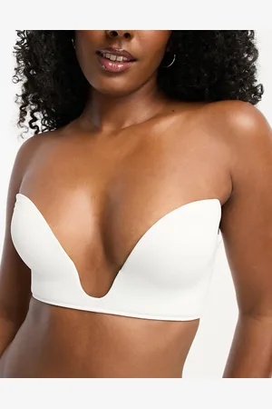ASOS Microfibre moulded open front plunge bra in