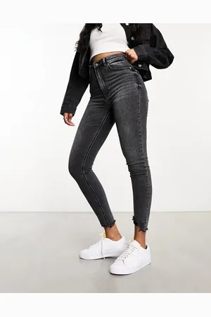 Stradivarius Super high waist skinny jean in washed