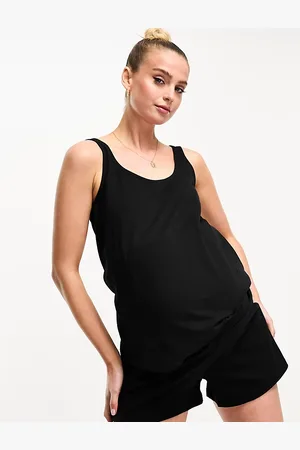 ASOS ASOS DESIGN Maternity mix & match cotton pyjama short in