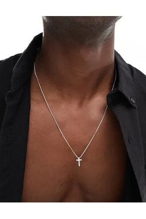 ASOS Necklace with ditsy cross in tone