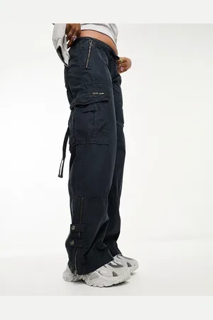 Superdry Vintage elastic cargo trousers in