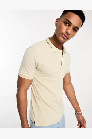 Only & Sons Polo in washed beige