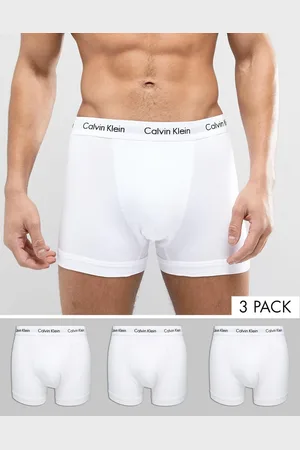 Calvin Klein Cotton stretch 3 pack trunks in
