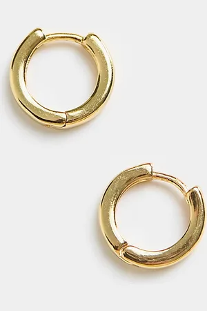 ASOS 9mm hoop earrings in 14k plate