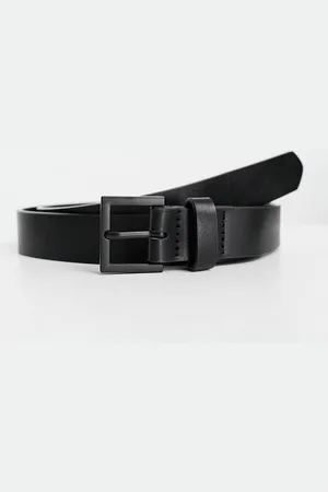 ASOS Smart faux leather skinny belt with matte buckle in
