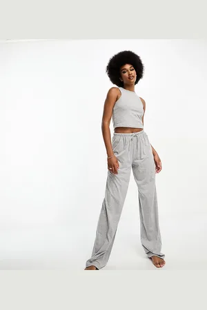 ASOS ASOS DESIGN Tall mix & match cotton pyjama trouser in marl