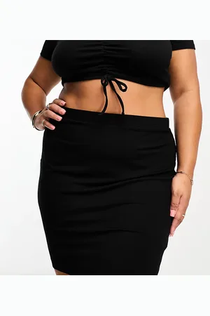 ASOS ASOS DESIGN Curve jersey pencil mini skirt in