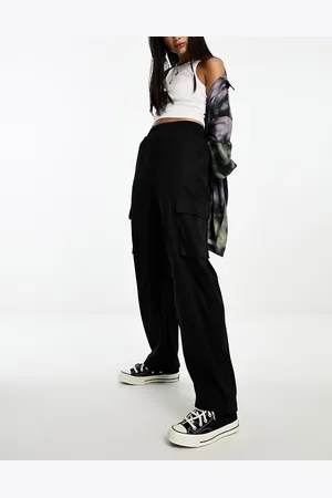 ONLY Wide leg cargo trousers in