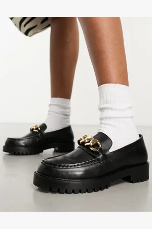 WALK LONDON Clara chain loafers in leather