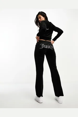 Juicy Couture Velour straight leg joggers co-ord in