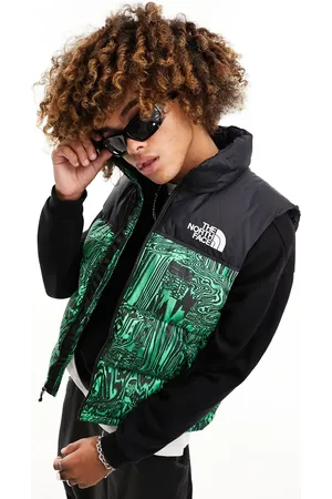 The North Face 96 Retro Nuptse down puffer gilet in digi print